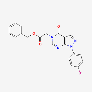 benzyl 2-(1-(4-fluorophenyl)-4-oxo-1H-pyrazolo[3,4-d]pyrimidin-5(4H)-yl)acetate