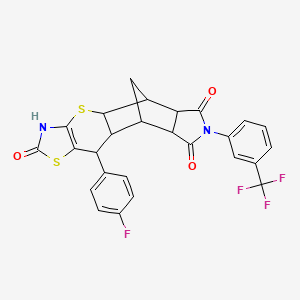 molecular formula C26H18F4N2O3S2 B11411816 C26H18F4N2O3S2 