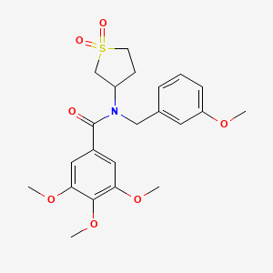 N-(1,1-dioxidotetrahydrothiophen-3-yl)-3,4,5-trimethoxy-N-(3-methoxybenzyl)benzamide