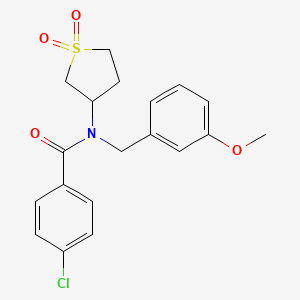 4-chloro-N-(1,1-dioxidotetrahydrothiophen-3-yl)-N-(3-methoxybenzyl)benzamide