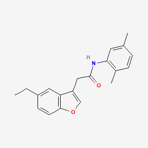 N-(2,5-dimethylphenyl)-2-(5-ethyl-1-benzofuran-3-yl)acetamide