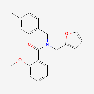 N-(furan-2-ylmethyl)-2-methoxy-N-(4-methylbenzyl)benzamide