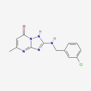 2-[(3-chlorobenzyl)amino]-5-methyl[1,2,4]triazolo[1,5-a]pyrimidin-7(4H)-one