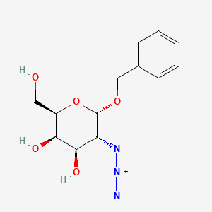 molecular formula C₁₃H₁₇N₃O₅ B1141204 苄基2-叠氮基-2-脱氧-α-D-半乳吡喃糖苷 CAS No. 166907-09-1