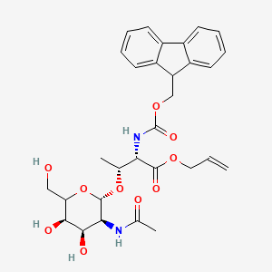 B1141206 N-Fmoc-O-[2-acetamido-2-deoxy-alpha-D-galactopyranosyl]-L-threonine Allyl Ester CAS No. 301843-65-2