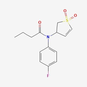 N-(1,1-dioxido-2,3-dihydrothien-3-yl)-N-(4-fluorophenyl)butanamide