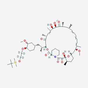 B1141216 42-O-tert-Butyldimethylsilyloxyethyl-d4 Rapamycin CAS No. 1356839-88-7
