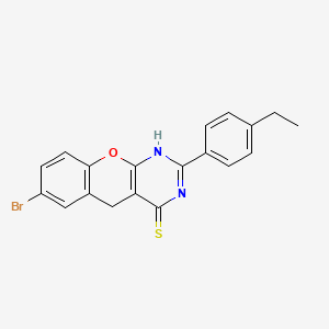 7-bromo-2-(4-ethylphenyl)-3H-chromeno[2,3-d]pyrimidine-4(5H)-thione