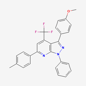 3-(4-methoxyphenyl)-6-(4-methylphenyl)-1-phenyl-4-(trifluoromethyl)-1H-pyrazolo[3,4-b]pyridine