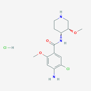 molecular formula C₁₄H₂₁Cl₂N₃O₃ B1141226 顺式西沙必利盐酸盐 CAS No. 221180-26-3