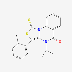 4-isopropyl-1-thioxo-3-(o-tolyl)-1H-thiazolo[3,4-a]quinazolin-5(4H)-one