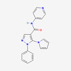 1-phenyl-N-(pyridin-4-yl)-5-(1H-pyrrol-1-yl)-1H-pyrazole-4-carboxamide