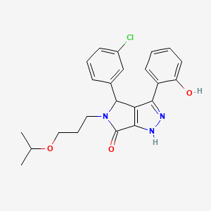 4-(3-chlorophenyl)-3-(2-hydroxyphenyl)-5-[3-(propan-2-yloxy)propyl]-4,5-dihydropyrrolo[3,4-c]pyrazol-6(2H)-one