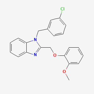 1-(3-chlorobenzyl)-2-[(2-methoxyphenoxy)methyl]-1H-benzimidazole