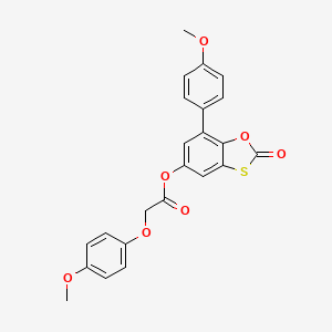 7-(4-Methoxyphenyl)-2-oxo-1,3-benzoxathiol-5-yl (4-methoxyphenoxy)acetate