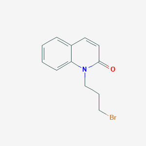 molecular formula C12H12BrNO B114124 1-(3-Bromopropyl)quinolin-2(1H)-one CAS No. 145798-60-3
