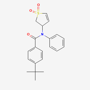 4-(tert-butyl)-N-(1,1-dioxido-2,3-dihydrothiophen-3-yl)-N-phenylbenzamide