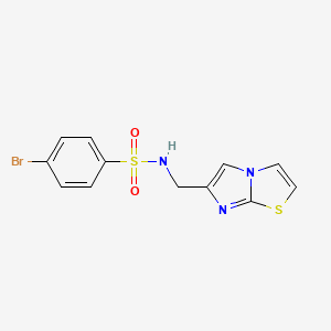 4-bromo-N-(imidazo[2,1-b]thiazol-6-ylmethyl)benzenesulfonamide