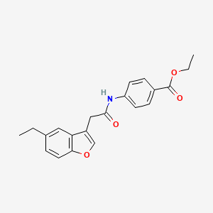 Ethyl 4-{[(5-ethyl-1-benzofuran-3-yl)acetyl]amino}benzoate