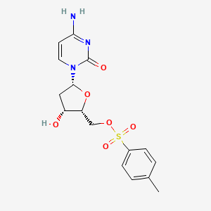 molecular formula C₁₆H₁₉N₃O₆S B1141248 4-氨基-1-[2-脱氧-5-O-(4-甲苯-1-磺酰基)-β-D-赤藓糖呋喃核糖基]嘧啶-2(1H)-酮 CAS No. 27999-55-9