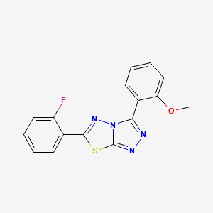 6-(2-Fluorophenyl)-3-(2-methoxyphenyl)[1,2,4]triazolo[3,4-b][1,3,4]thiadiazole