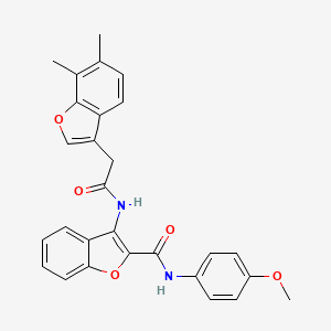 3-{[(6,7-dimethyl-1-benzofuran-3-yl)acetyl]amino}-N-(4-methoxyphenyl)-1-benzofuran-2-carboxamide