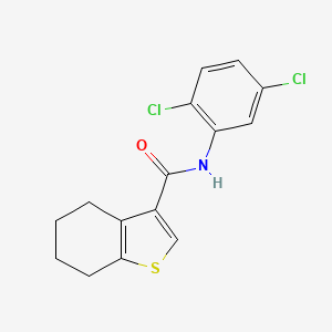 molecular formula C15H13Cl2NOS B11412556 N-(2,5-dichlorophenyl)-4,5,6,7-tetrahydro-1-benzothiophene-3-carboxamide 