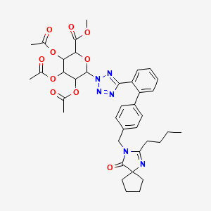 B1141258 Irbesartan N-|A-D-2,3,4-Tri-O-acetyl-glucuronide Methyl Ester CAS No. 224170-69-8