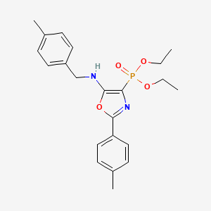 Diethyl [2-(4-methylphenyl)-5-{[(4-methylphenyl)methyl]amino}-1,3-oxazol-4-YL]phosphonate