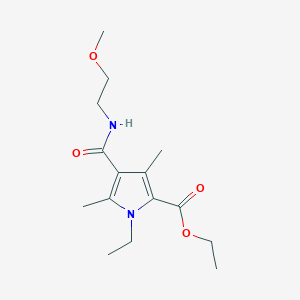 Ethyl 1-ethyl-4-[(2-methoxyethyl)carbamoyl]-3,5-dimethyl-1H-pyrrole-2-carboxylate