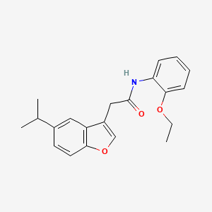 N-(2-ethoxyphenyl)-2-[5-(propan-2-yl)-1-benzofuran-3-yl]acetamide