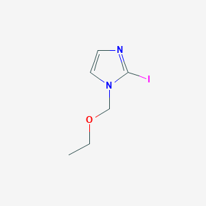 molecular formula C6H9IN2O B114127 1-乙氧甲基-2-碘咪唑 CAS No. 146697-87-2