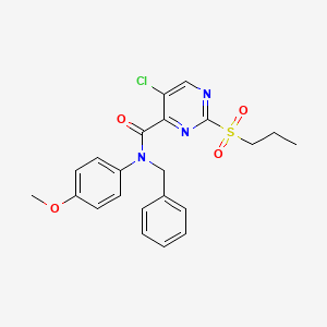 N-benzyl-5-chloro-N-(4-methoxyphenyl)-2-(propylsulfonyl)pyrimidine-4-carboxamide