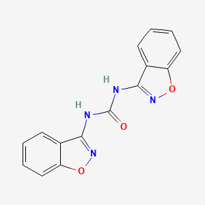 molecular formula C15H10N4O3 B11412734 1,3-Bis(1,2-benzoxazol-3-yl)urea 