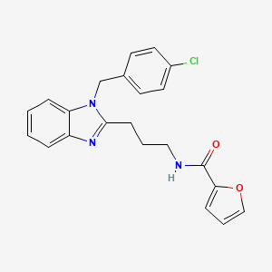 N-{3-[1-(4-chlorobenzyl)-1H-benzimidazol-2-yl]propyl}furan-2-carboxamide