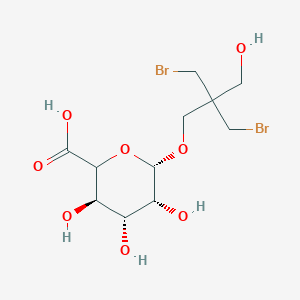 molecular formula C₁₁H₁₈Br₂O₈ B1141274 季戊四醇二溴化物β-D-葡萄糖醛酸苷 CAS No. 1138247-37-6