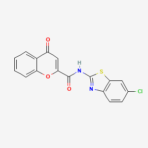 N-(6-chloro-1,3-benzothiazol-2-yl)-4-oxo-4H-chromene-2-carboxamide