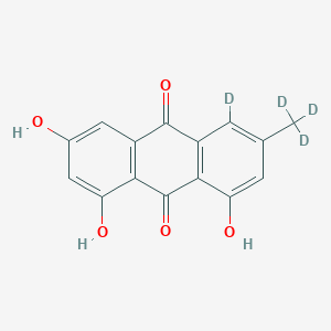 molecular formula C₁₅H₆D₄O₅ B1141276 大黄素-d4 CAS No. 132796-52-2
