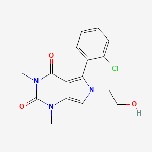 5-(2-chlorophenyl)-6-(2-hydroxyethyl)-1,3-dimethyl-1H-pyrrolo[3,4-d]pyrimidine-2,4(3H,6H)-dione