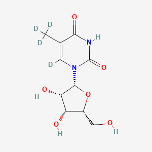 molecular formula C₁₀H₁₀D₄N₂O₆ B1141277 5-甲基尿苷-d4 CAS No. 82845-85-0