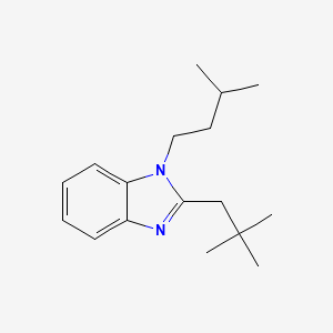 molecular formula C17H26N2 B11412770 2-(2,2-dimethylpropyl)-1-(3-methylbutyl)-1H-benzimidazole 