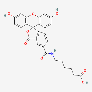 molecular formula C₂₇H₂₃NO₈ B1141279 6-(苊酰胺-5-甲酰氨基)己酸 CAS No. 194661-60-4