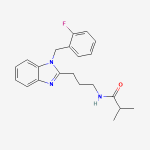 N-{3-[1-(2-fluorobenzyl)-1H-benzimidazol-2-yl]propyl}-2-methylpropanamide