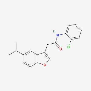 N-(2-chlorophenyl)-2-[5-(propan-2-yl)-1-benzofuran-3-yl]acetamide