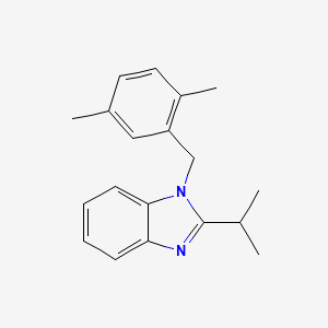 1-(2,5-dimethylbenzyl)-2-(propan-2-yl)-1H-benzimidazole