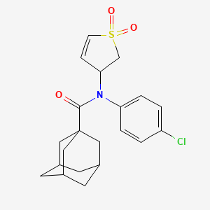 N-(4-Chlorophenyl)-N-(1,1-dioxido-2,3-dihydro-3-thiophenyl)-1-adamantanecarboxamide