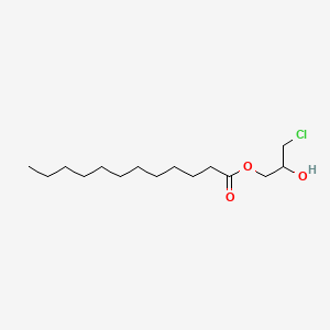 B1141285 3-Chloro-2-hydroxypropyl dodecanoate CAS No. 20542-96-5