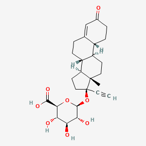 molecular formula C₂₆H₃₄O₈ B1141288 去氧孕烯酮 β-D-葡萄糖醛酸酯 CAS No. 64701-11-7
