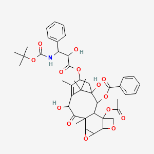 molecular formula C₄₃H₅₁NO₁₄ B1141289 6,7-环氧多西他赛（非对映异构体的混合物） CAS No. 181208-36-6