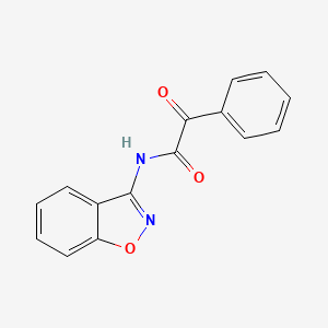 molecular formula C15H10N2O3 B11412896 N-(1,2-benzoxazol-3-yl)-2-oxo-2-phenylacetamide 